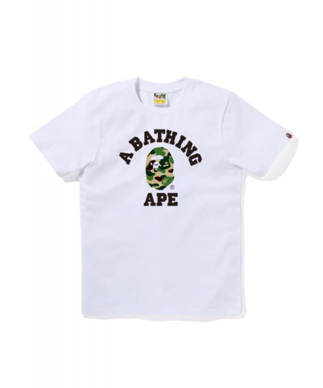 Bape abc 카모 컬리지 화이트 그린 M(새상품) 상품이미지1