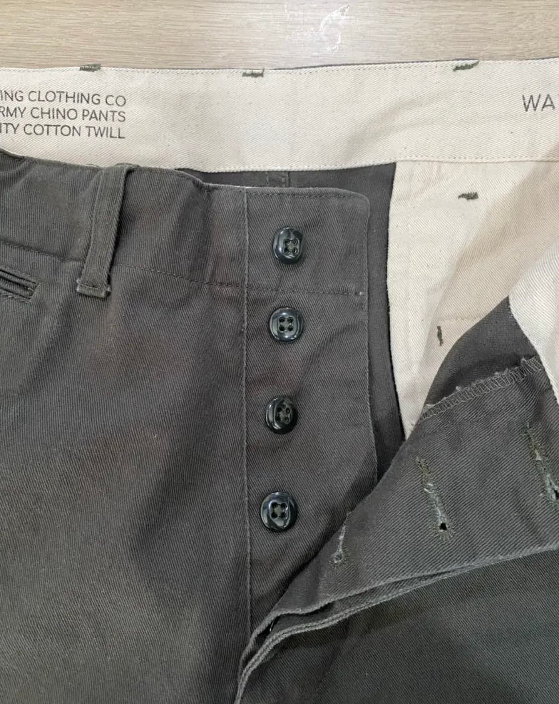 아웃스탠딩 오피서 치노 팬츠 (올리브/34) 상품이미지6