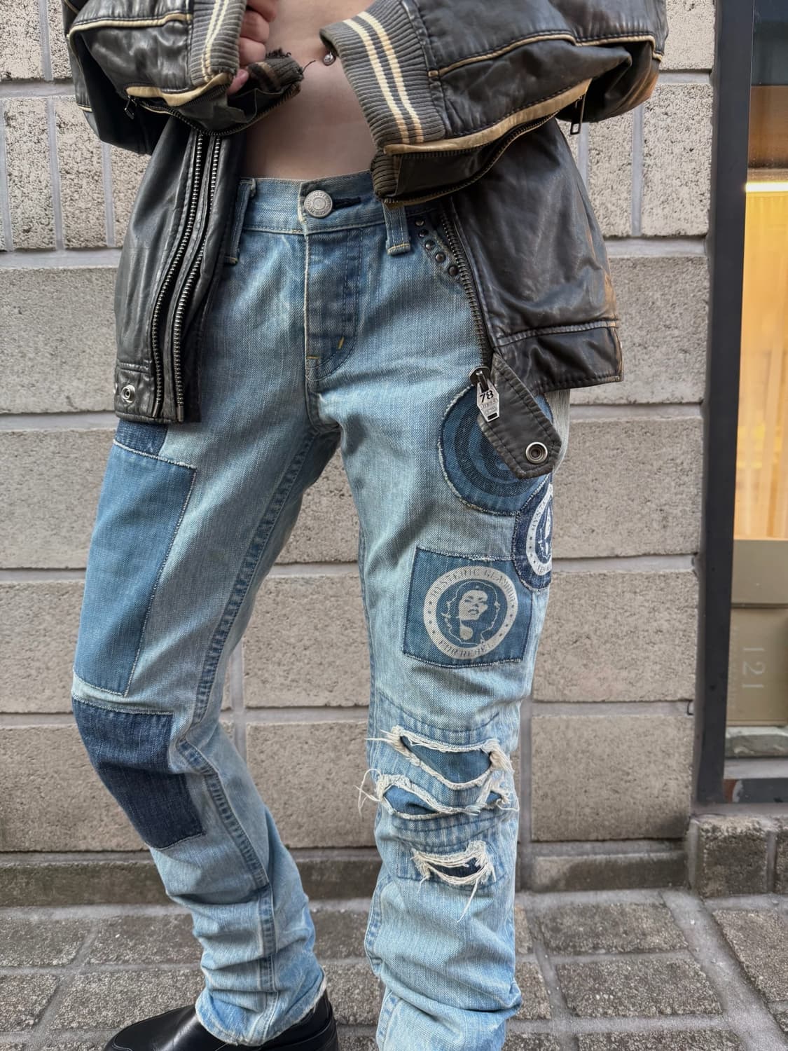 올드 히스테릭 글래머 락스타 패치 데님팬츠 상품이미지7