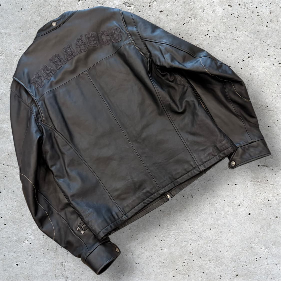 [XL] PARASUCO 파라수코 블랙 가죽 라이더 레더 자켓 C992 상품이미지2