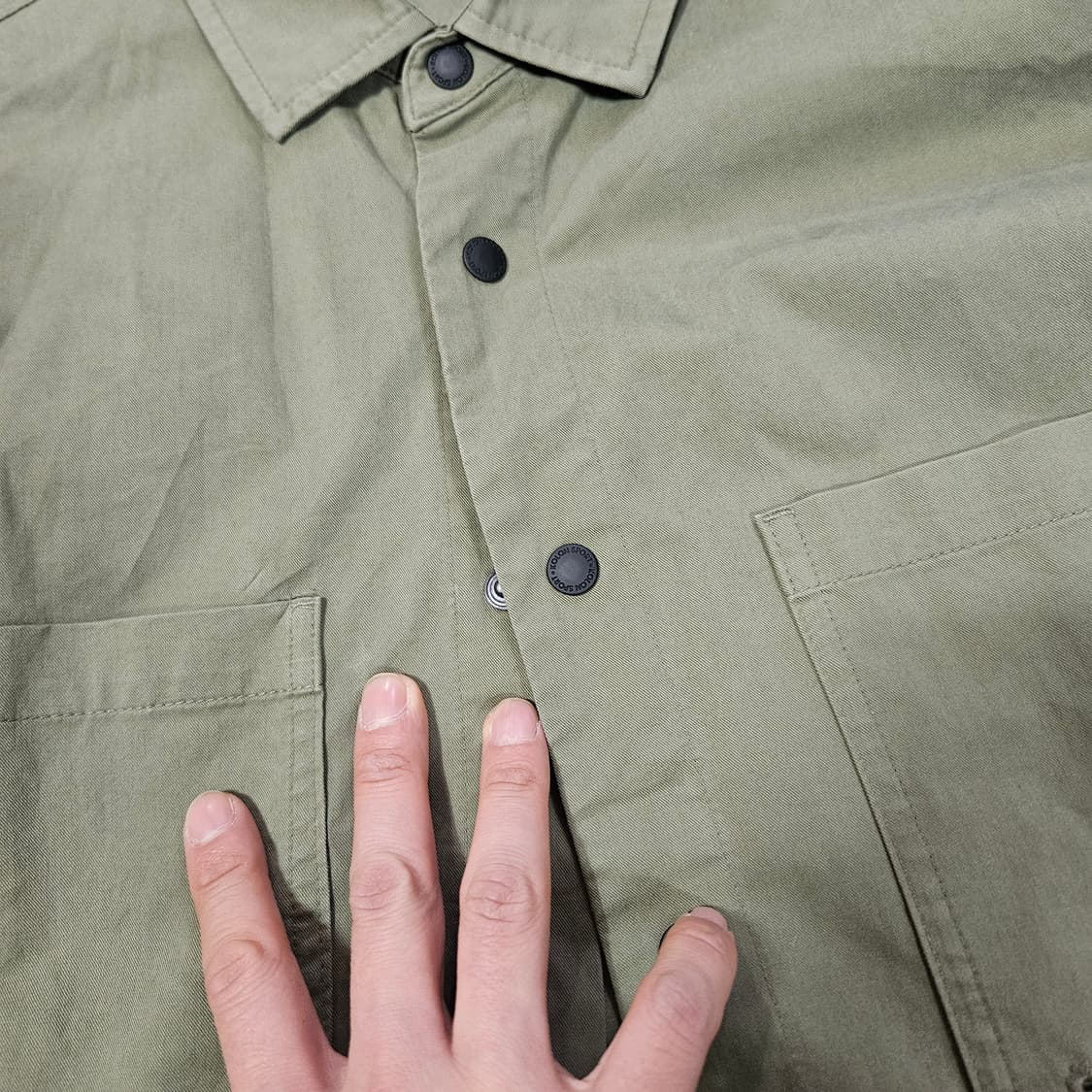 코오롱 21AW 카키 고프코어 버튼 셔츠 자켓 L 상품이미지5