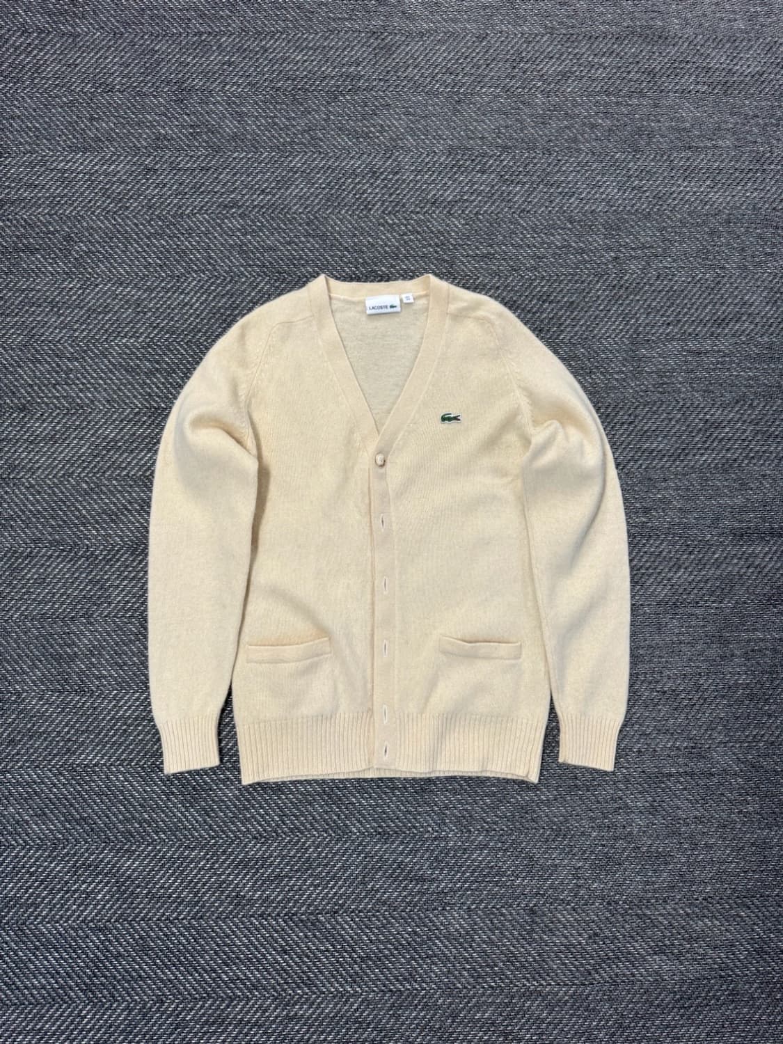 라코스테 울마크 아이보리 가디건 55-66 상품이미지1
