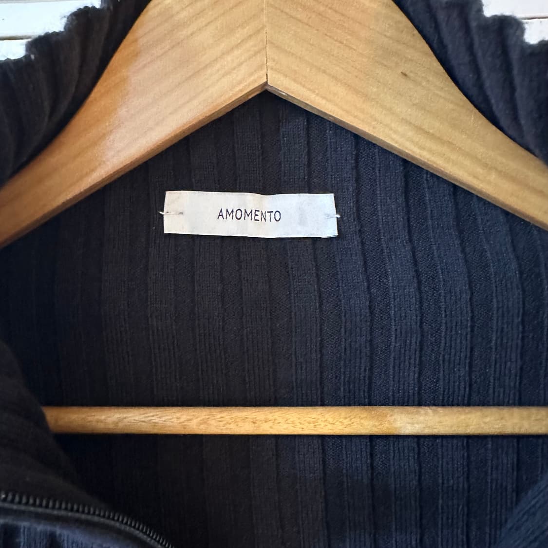 아모멘토 하이넥 투웨이 집업 가디건 상품이미지7