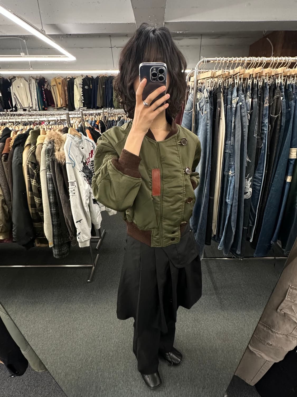 OS)Nicole Club Workers 빈티지 여성 항공점퍼 상품이미지1