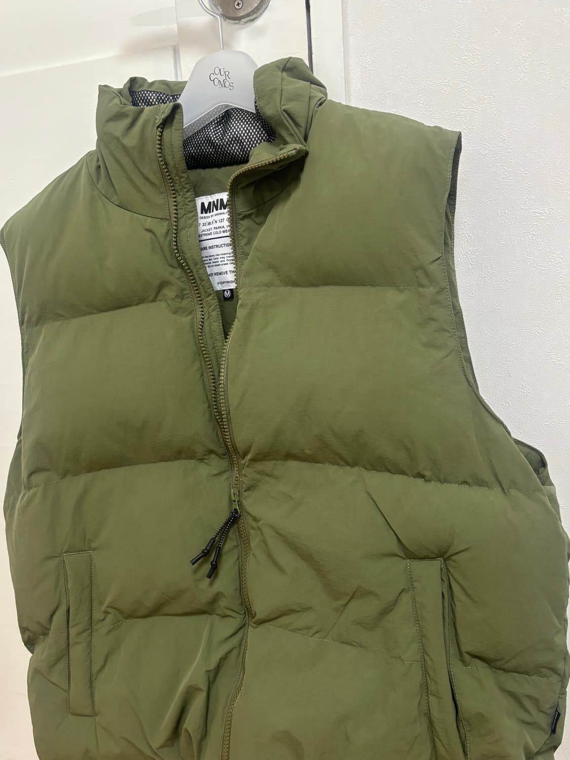 미니멀프로젝트 하이넥 패딩 베스트 M 상품이미지3