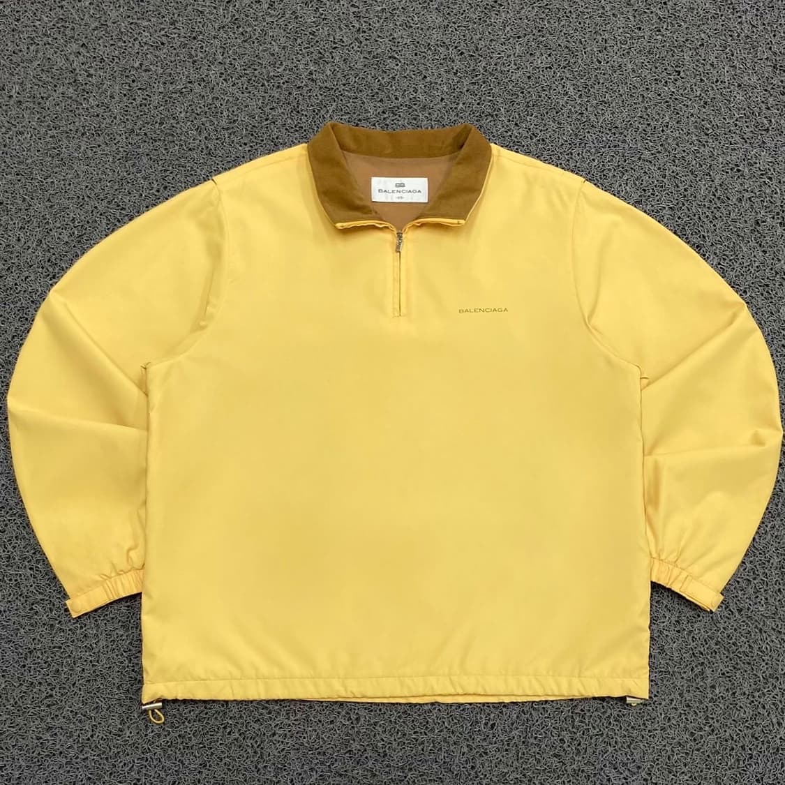 Balenciaga 스팰아웃 로고 옐로우 나일론 아노락 상품이미지1