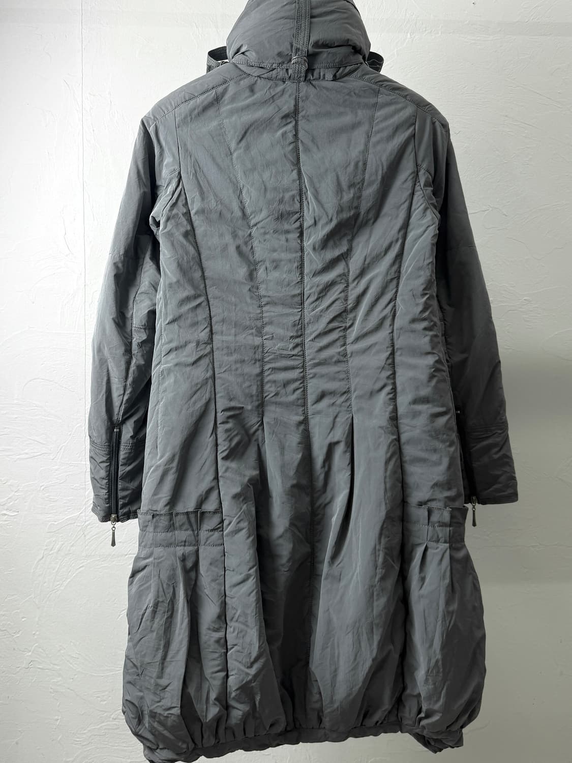 빈티지 아티큘레이티드 하이넥 롱 파카 상품이미지6