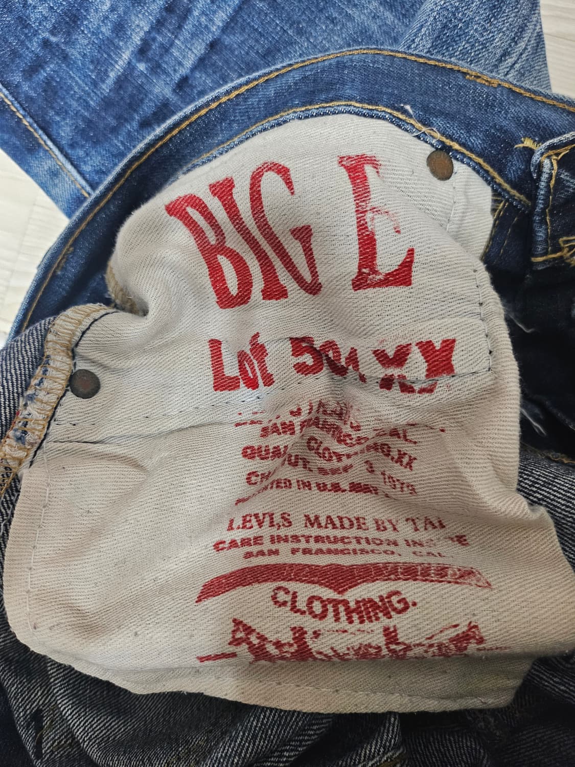 90s 리바이스 501XX 빅E 셀비지 데님팬츠 상품이미지9