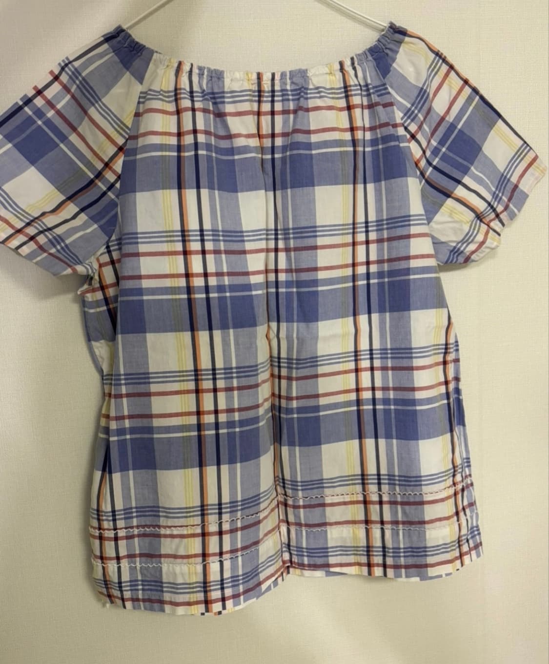빈티지 체크 블라우스 상품이미지1