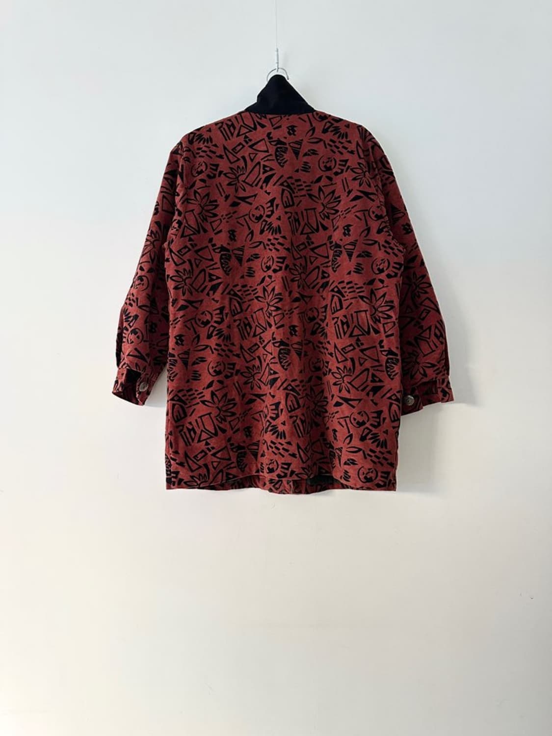 Geomatic pattern muston jacket / orange 상품이미지4