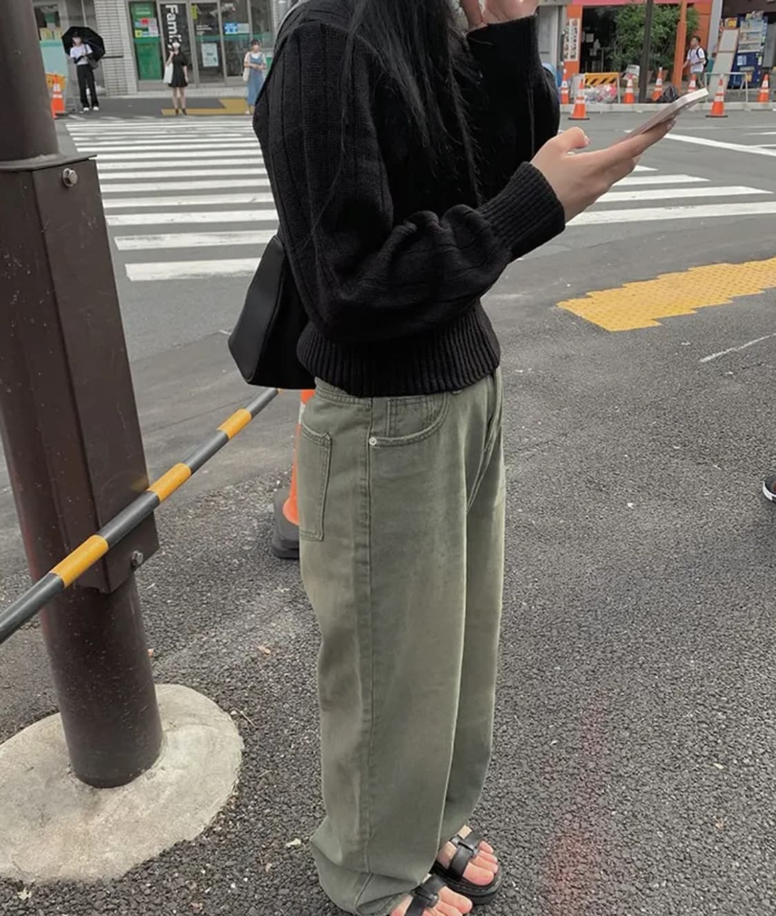 애니원모어 와이드 워싱 팬츠 상품이미지1