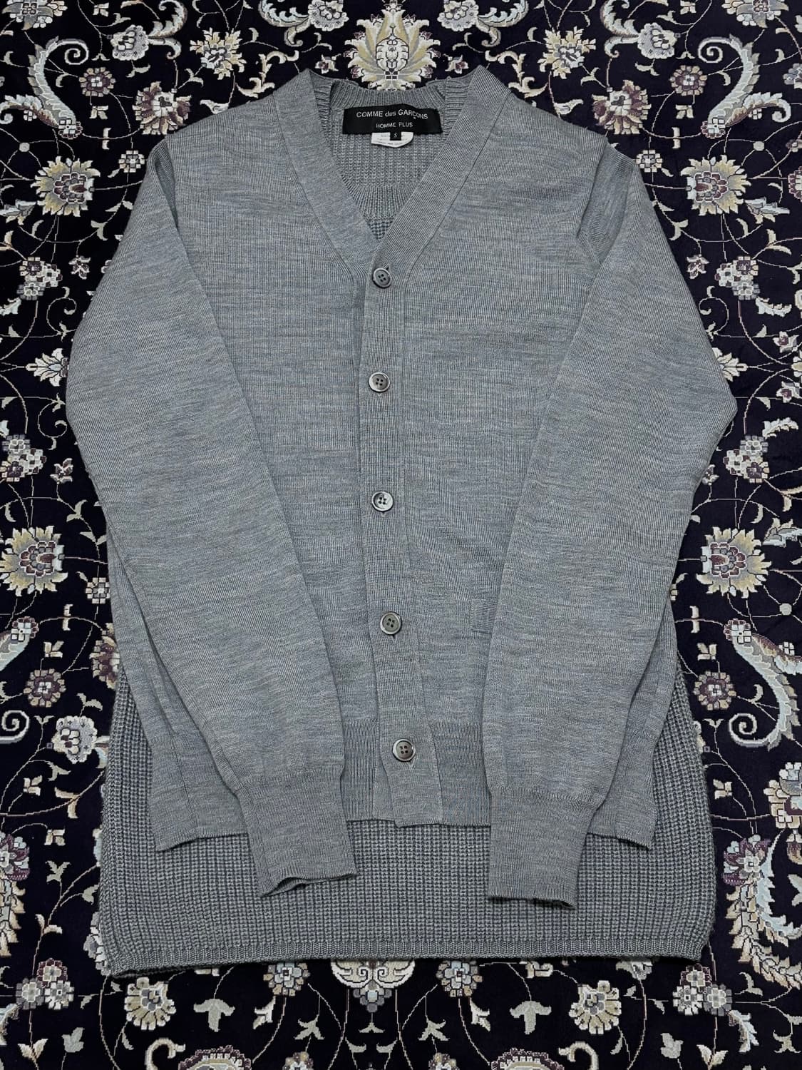 꼼데가르송 옴므플러스 가디건 도킹 니트베스트 상품이미지3