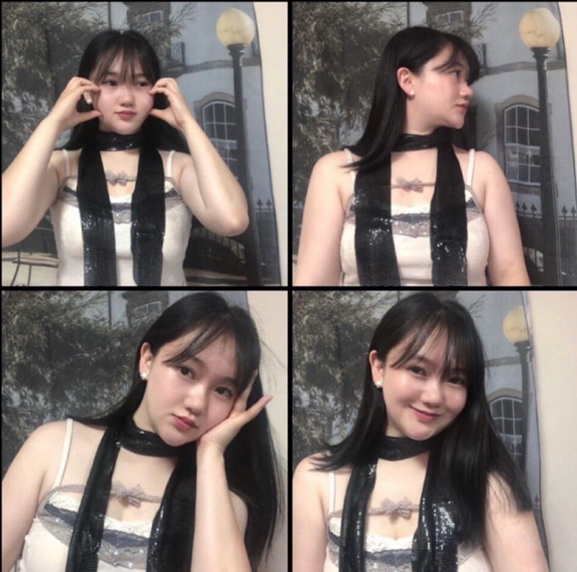 Vintage 💿 MNG black glitter m 상품이미지8