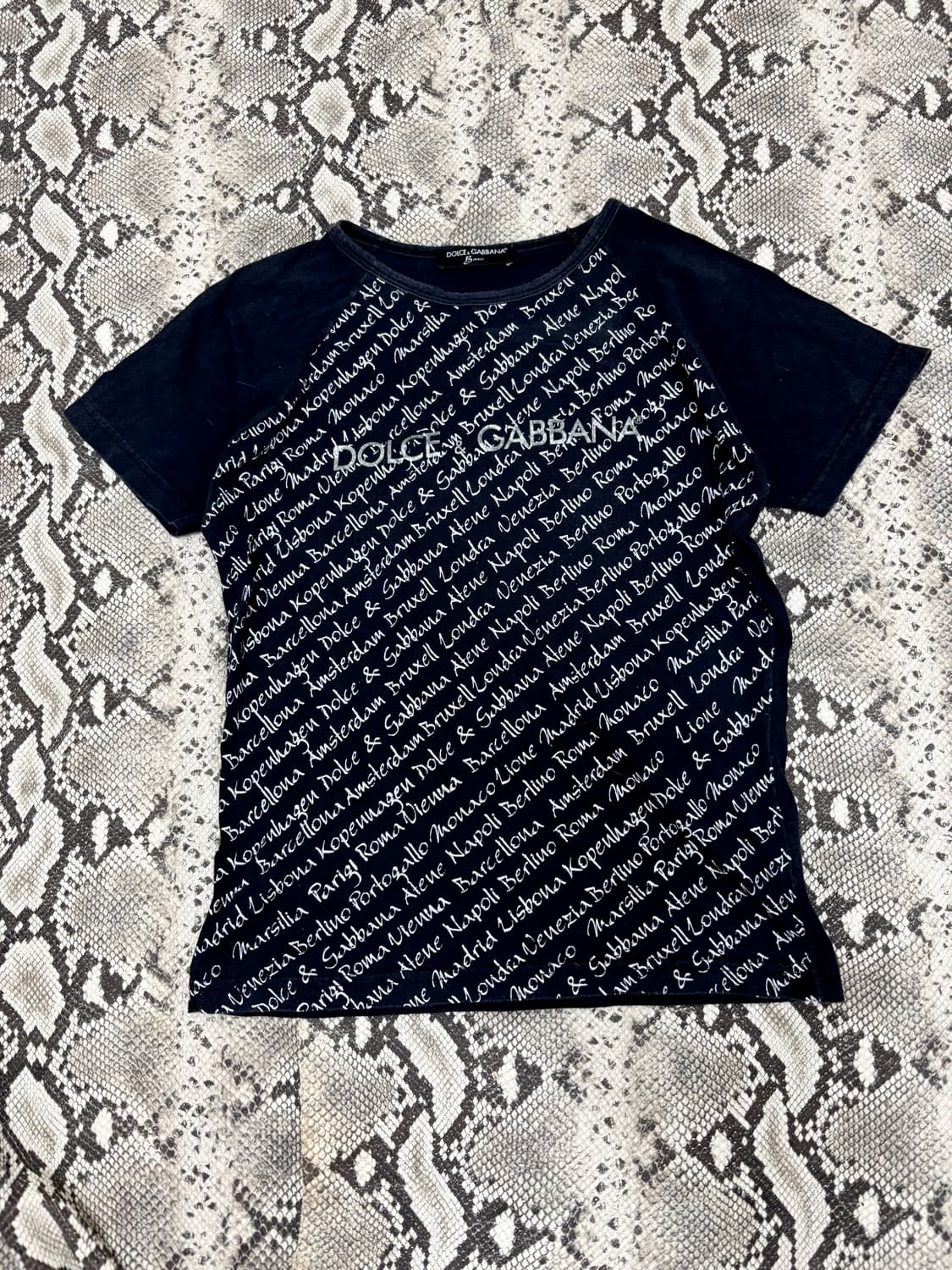“Dolce&Gabbana” Logo& Lettering Print Te 상품이미지1