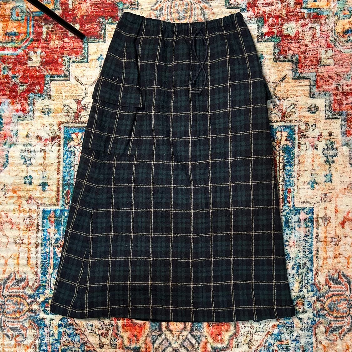 [M] 맥그리거 블랙와치 울 롱 스커트 상품이미지1