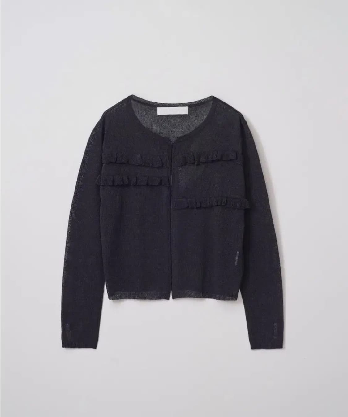 마조네 linen frill cardigan 린넨 프릴 펀프롬펀 상품이미지1