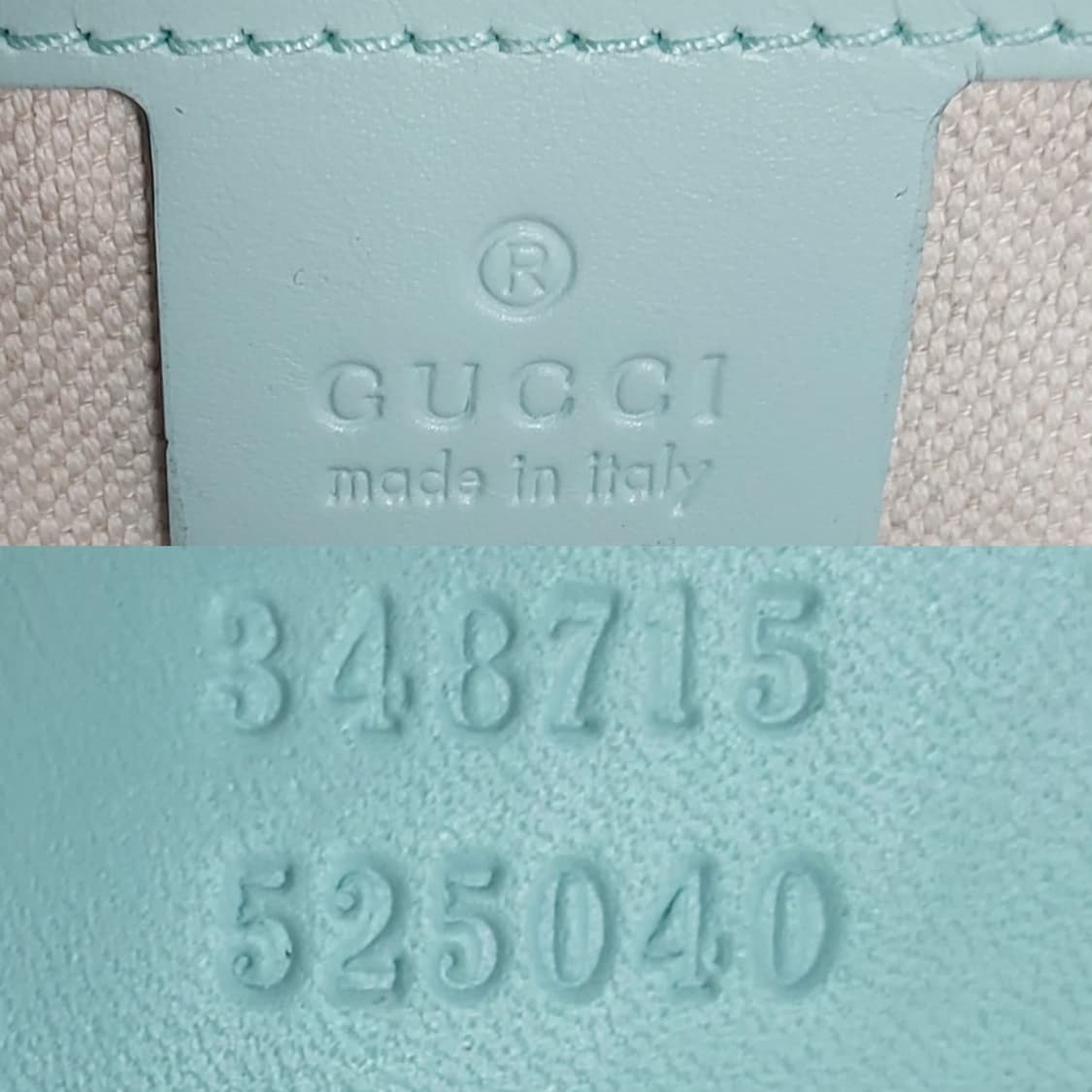 구찌 블루 데님 민트 레더 크래프트 토트백 (정품) 상품이미지10