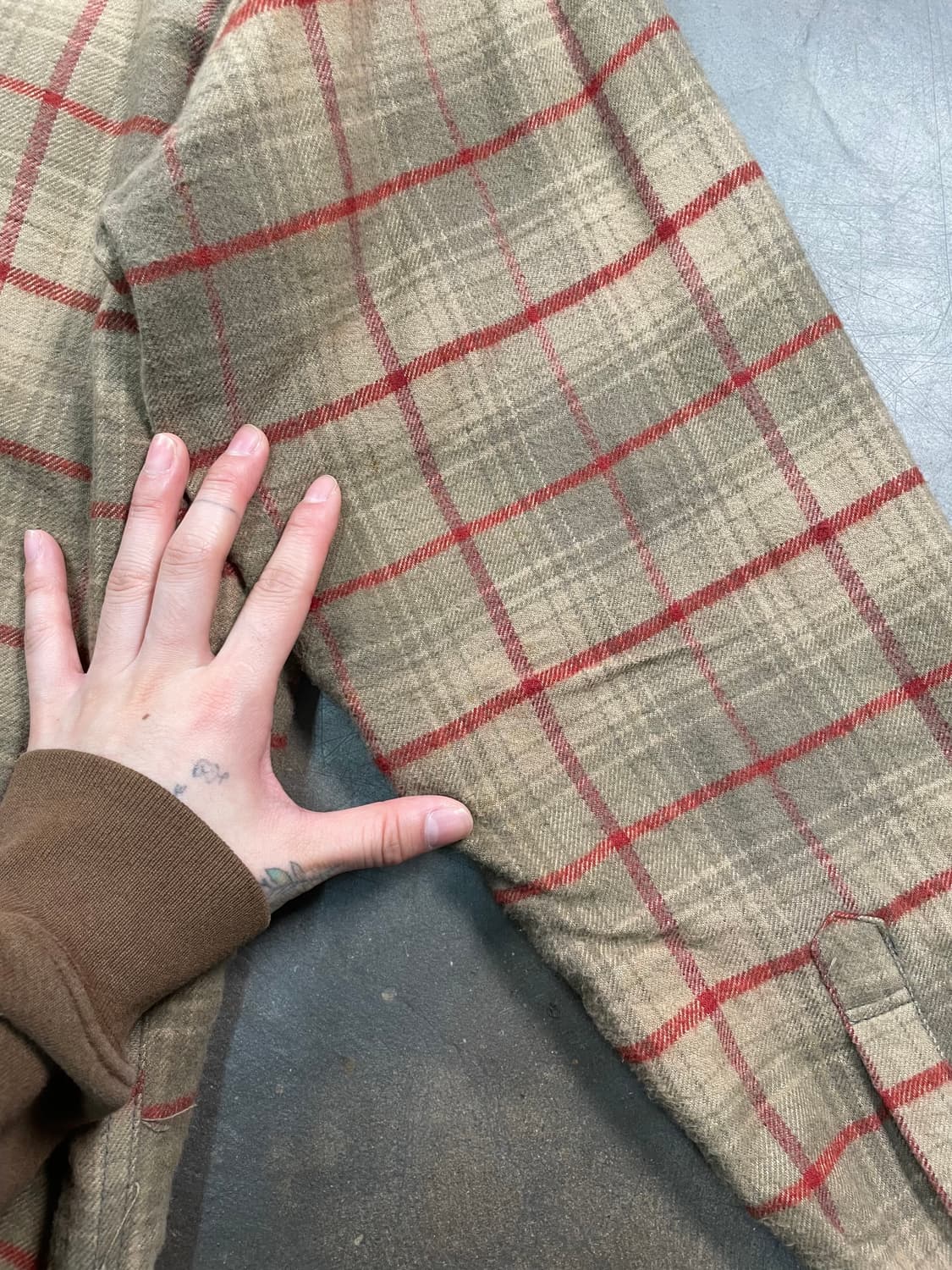 빈티지 체크 플란넬 셔츠 자켓 상품이미지6