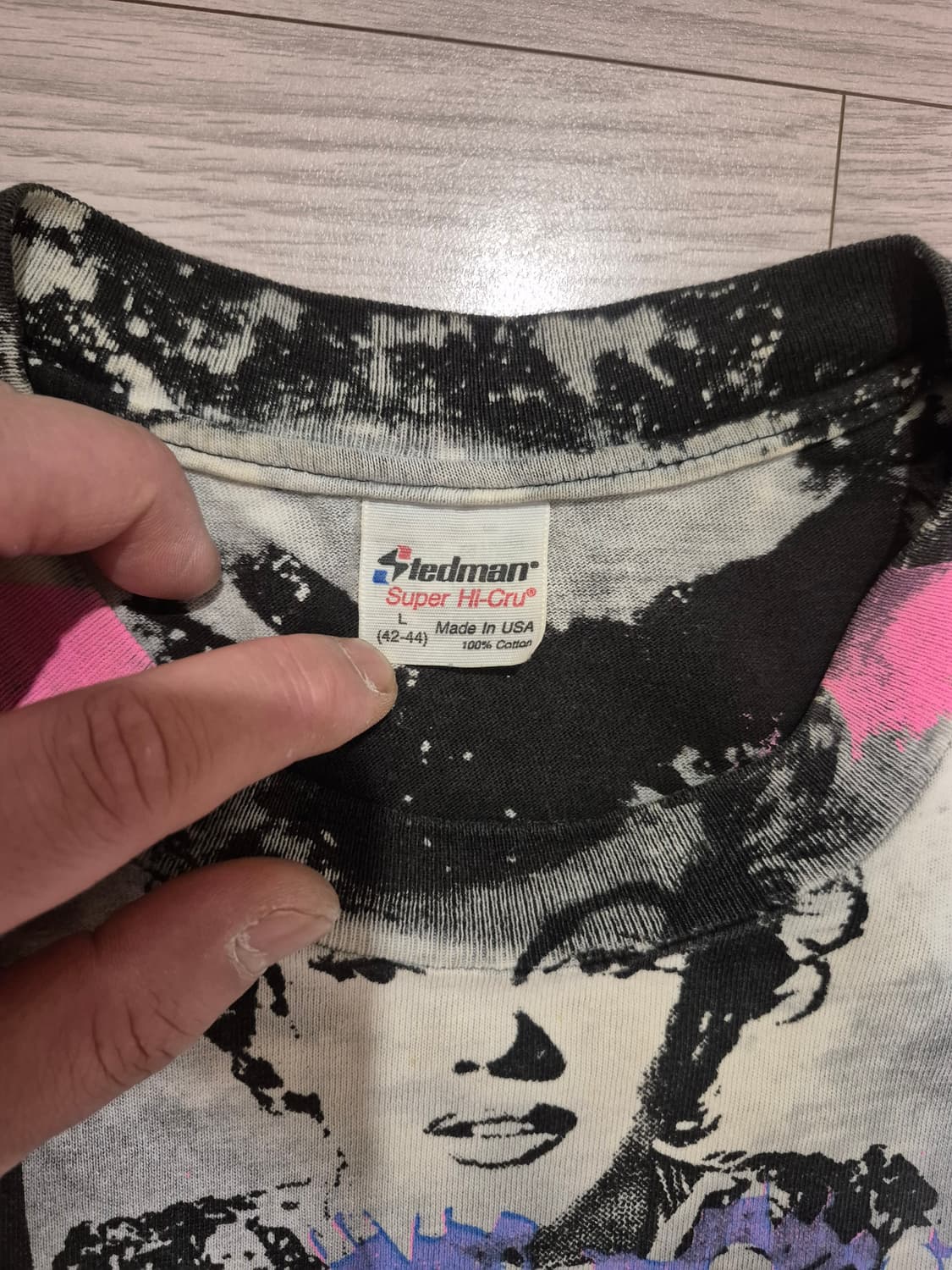 90's made in USA  Stedman 마를린먼로 그래픽 티셔츠 상품이미지2