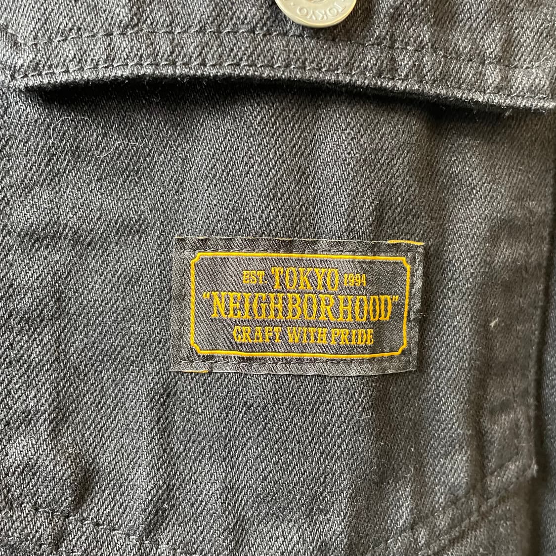 네이버후드 타입1 블랙 데님 트러커자켓 상품이미지4