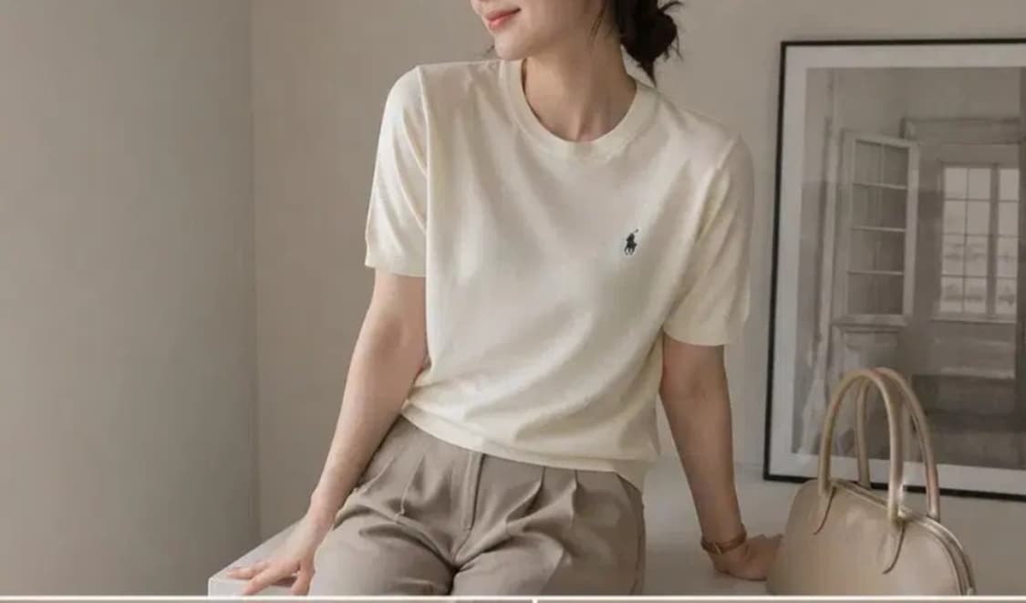 폴로 피마코튼 니트 반팔 상품이미지3