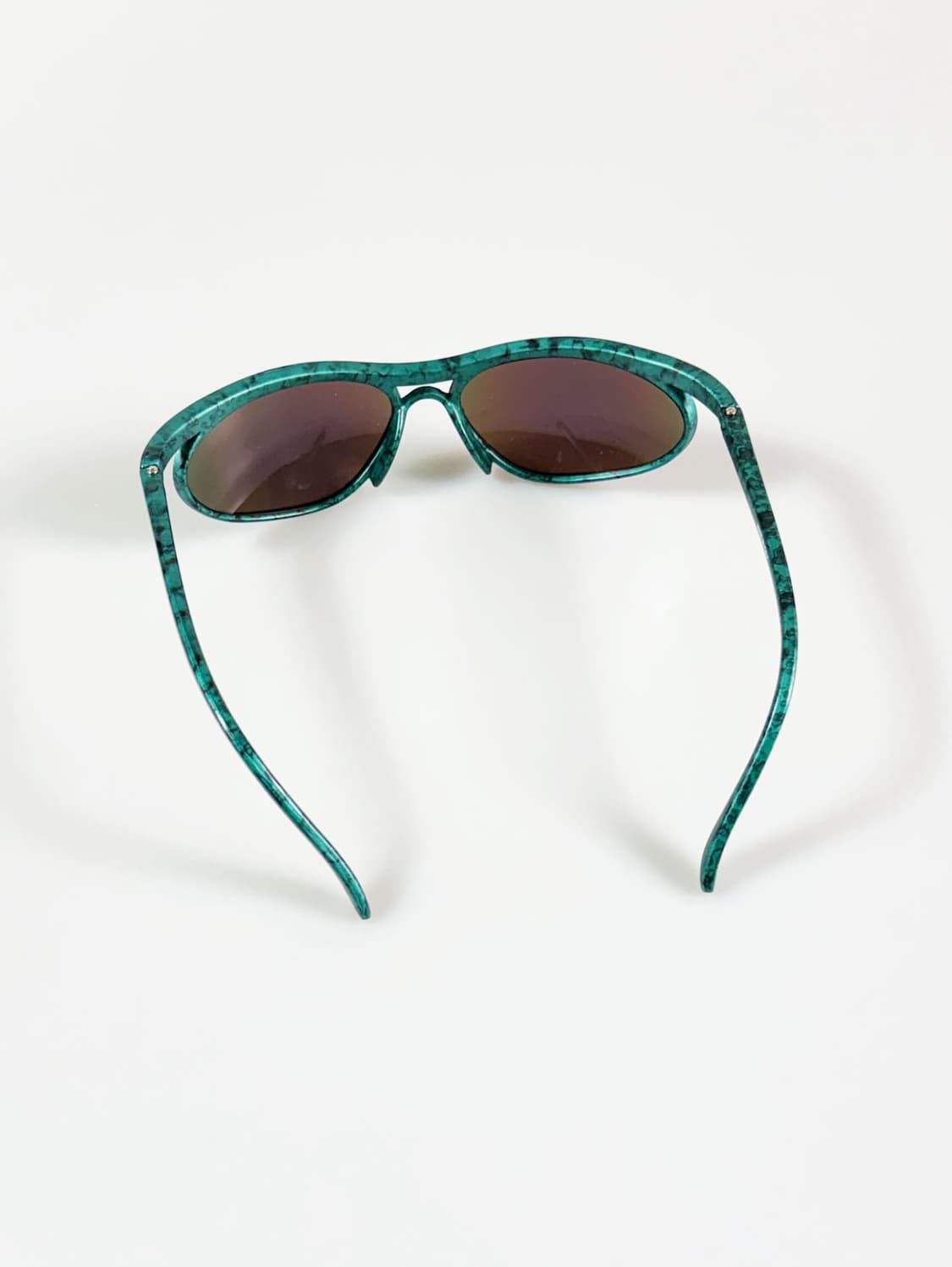 90s KANTLON 그린 마블 랩어라운드 빈티지 선글라스 상품이미지5