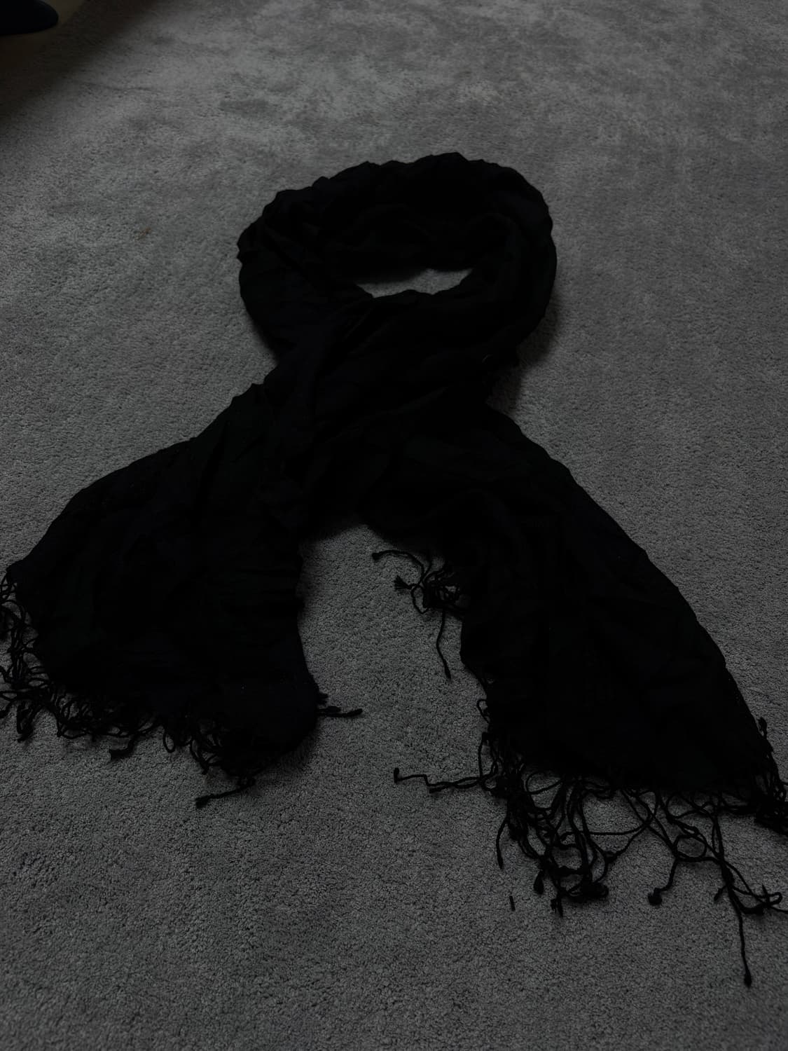 Vintage v-kei punk mood black scarf 상품이미지2