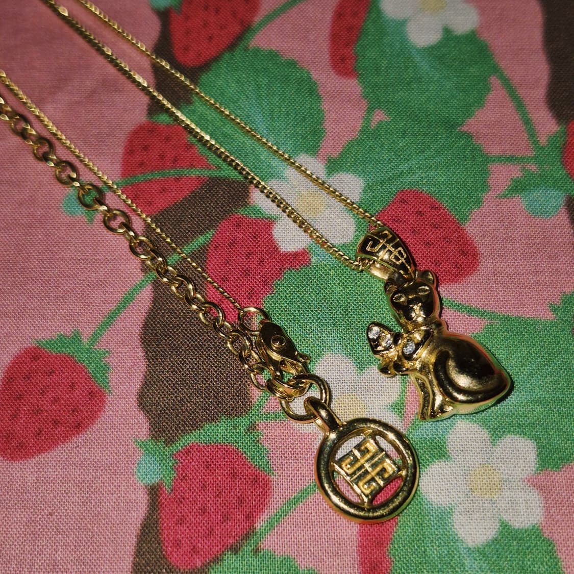 90s 프랑스 지방시 리본 고양이 목걸이 상품이미지7