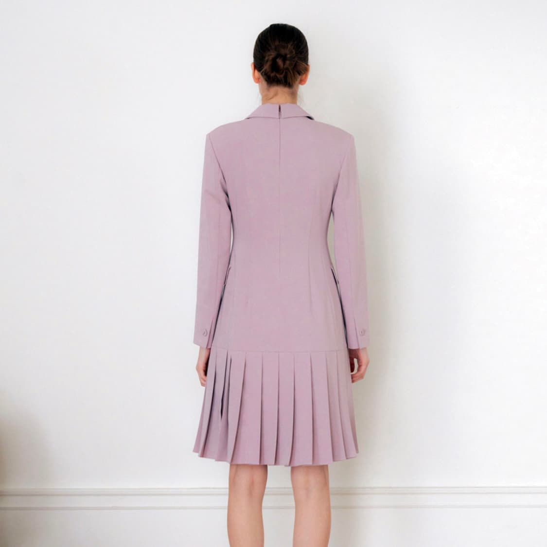 오떼뜨(octette) 플리츠 테일러드 원피스 55 새상품 상품이미지3