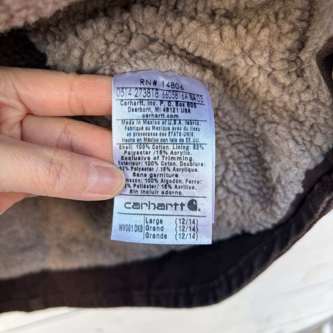 Carhartt 칼하트 쉐르파 베스트 조끼 자켓 상품이미지6