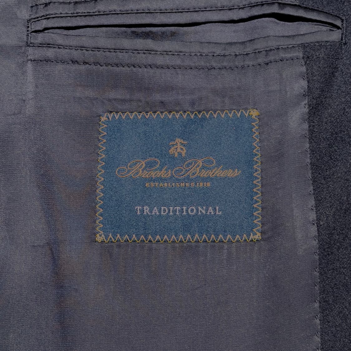 브룩스브라더스 플라넬 3버튼 네이비 금장 블레이저 상품이미지10