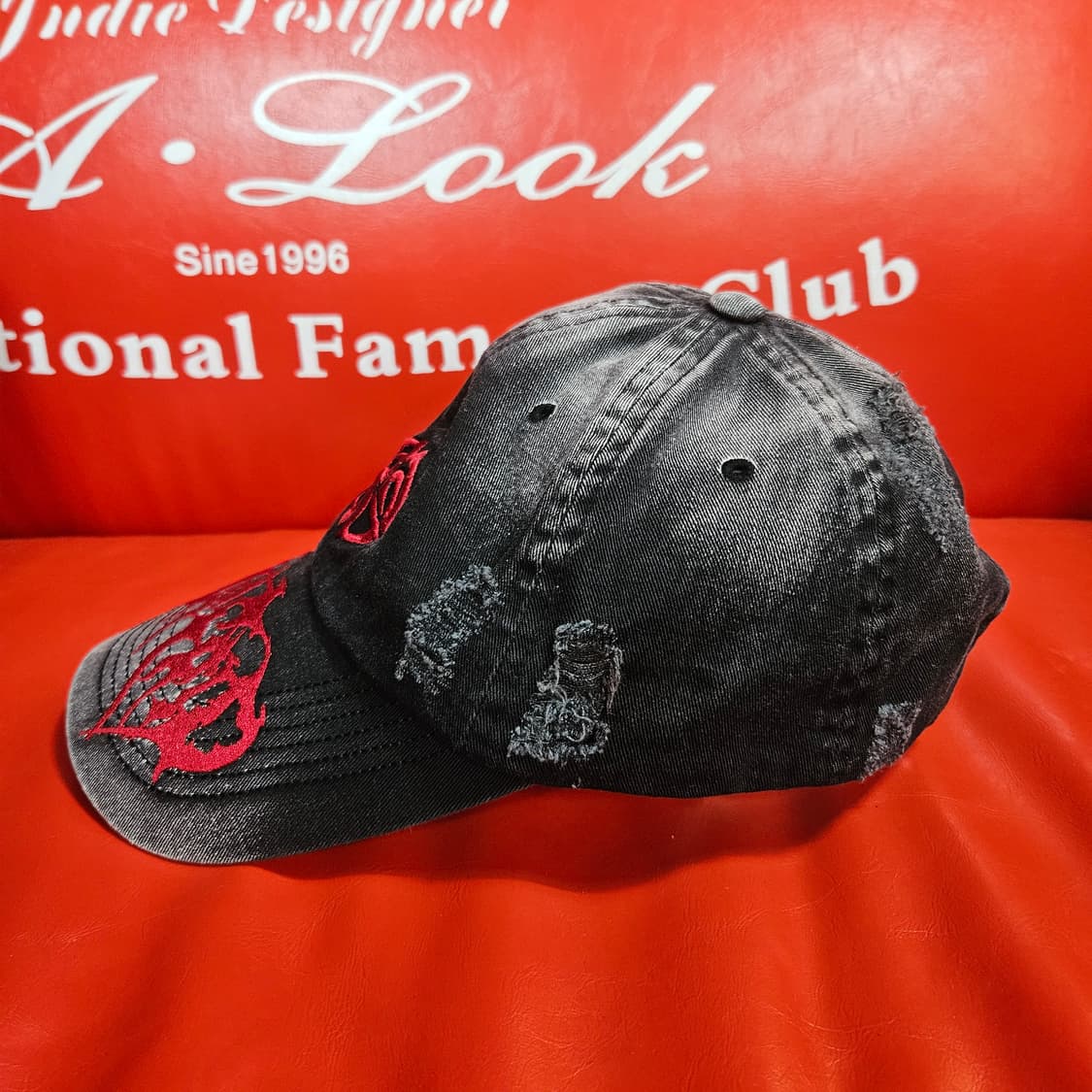 마하그리드 메탈로고 워시드 볼캡 Free 상품이미지3