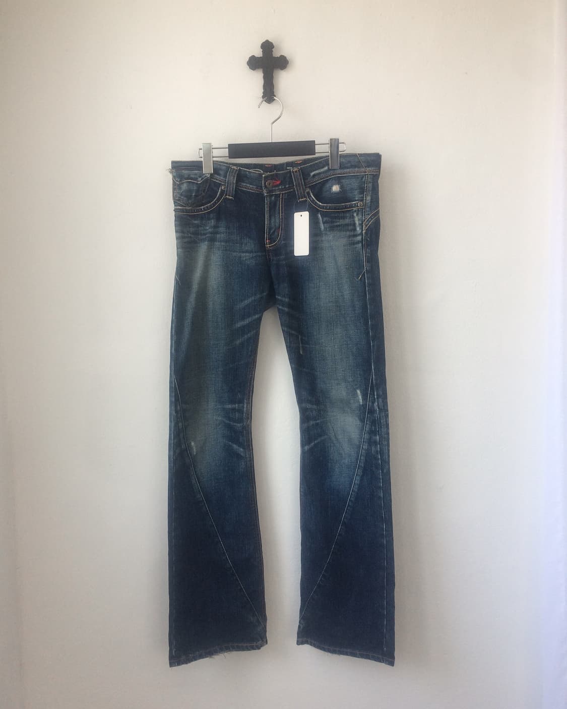 Line detail denim washing pants 상품이미지1