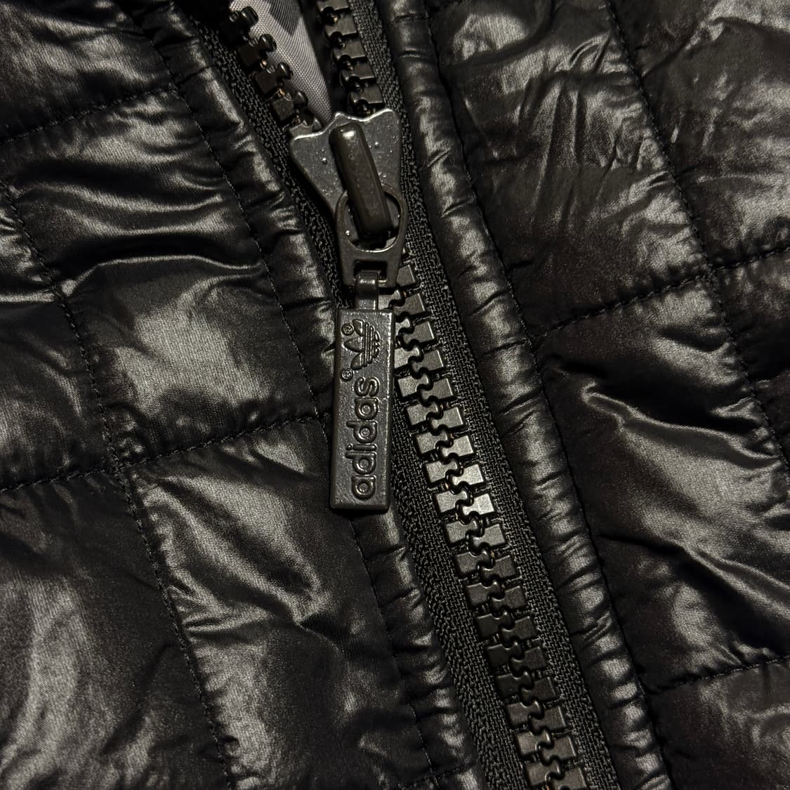 아디다스 y2k 블랙 퀼팅 경량 패딩 m 상품이미지6