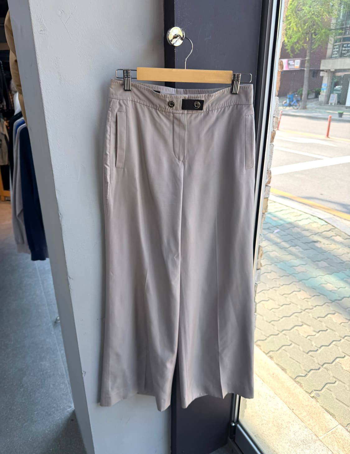 38/ 로로피아나 SETA 실크 금장버튼 와이드 팬츠 상품이미지2