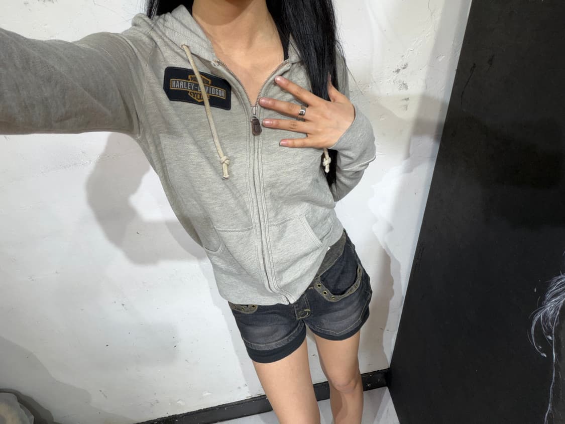 할리데이비슨 빅로고 후드 집업 XS 상품이미지4