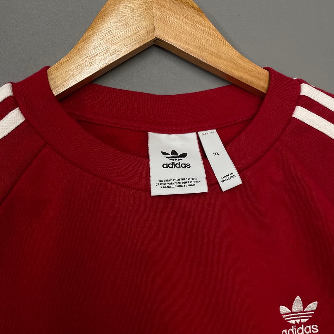 아디다스 삼선 맨투맨 레드 XL [040104] 상품이미지6
