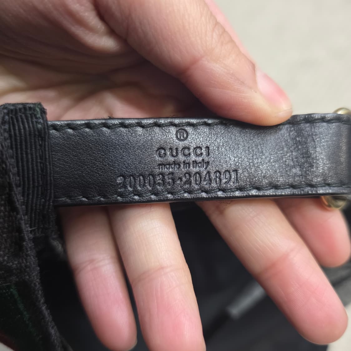 정품) 구찌 GG패턴 블랙 볼캡 모자 L 상품이미지7