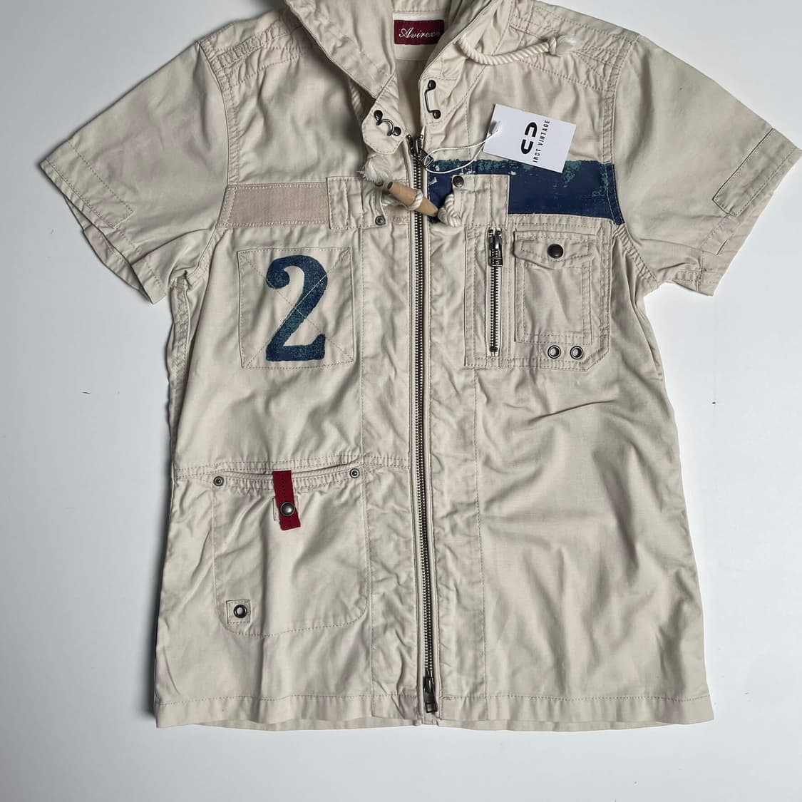 Avirex 밀리터리 집업 후드 셔츠 상품이미지4