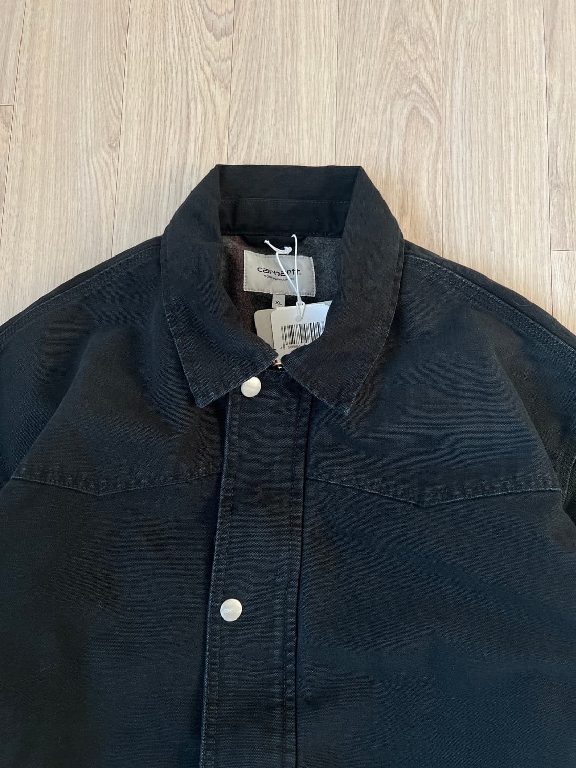 (새상품) 칼하트윕 OG 산타 페 코트 블랙/블랙 스톤 캔버스 상품이미지2