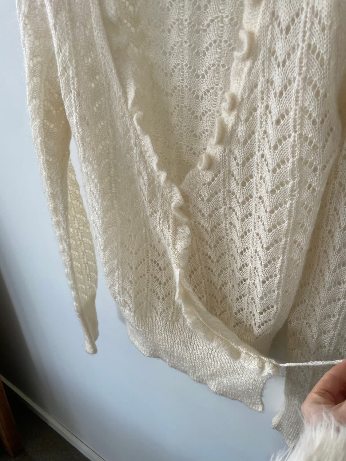 vintage frill crochet wrap cardigan 상품이미지6