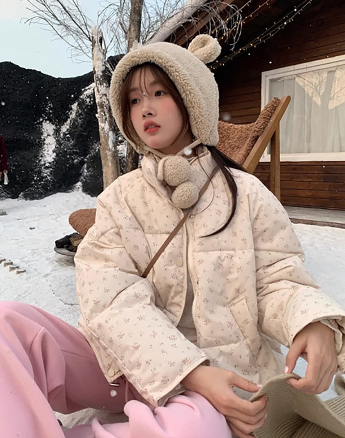 잔꽃 웰론 패딩 상품이미지2