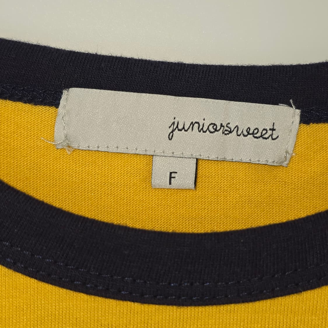 일본 빈티지 볼스터 반팔 티셔츠 옐로우 상품이미지5