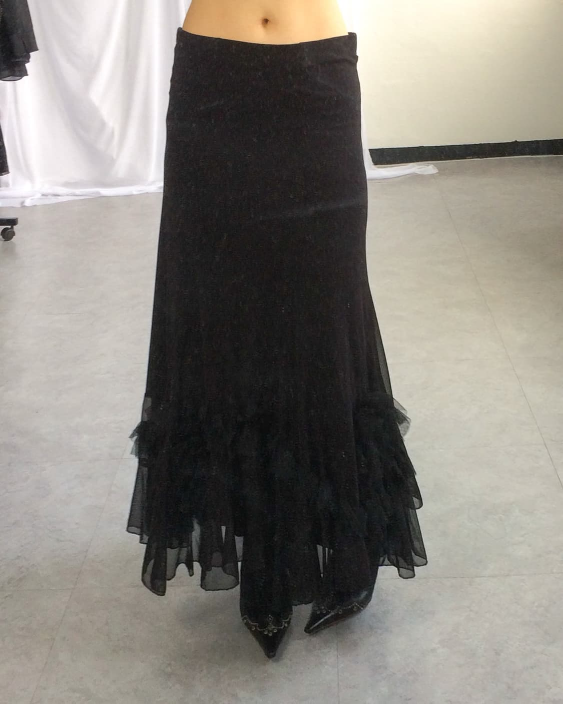Frill unbalanced long skirt 상품이미지6
