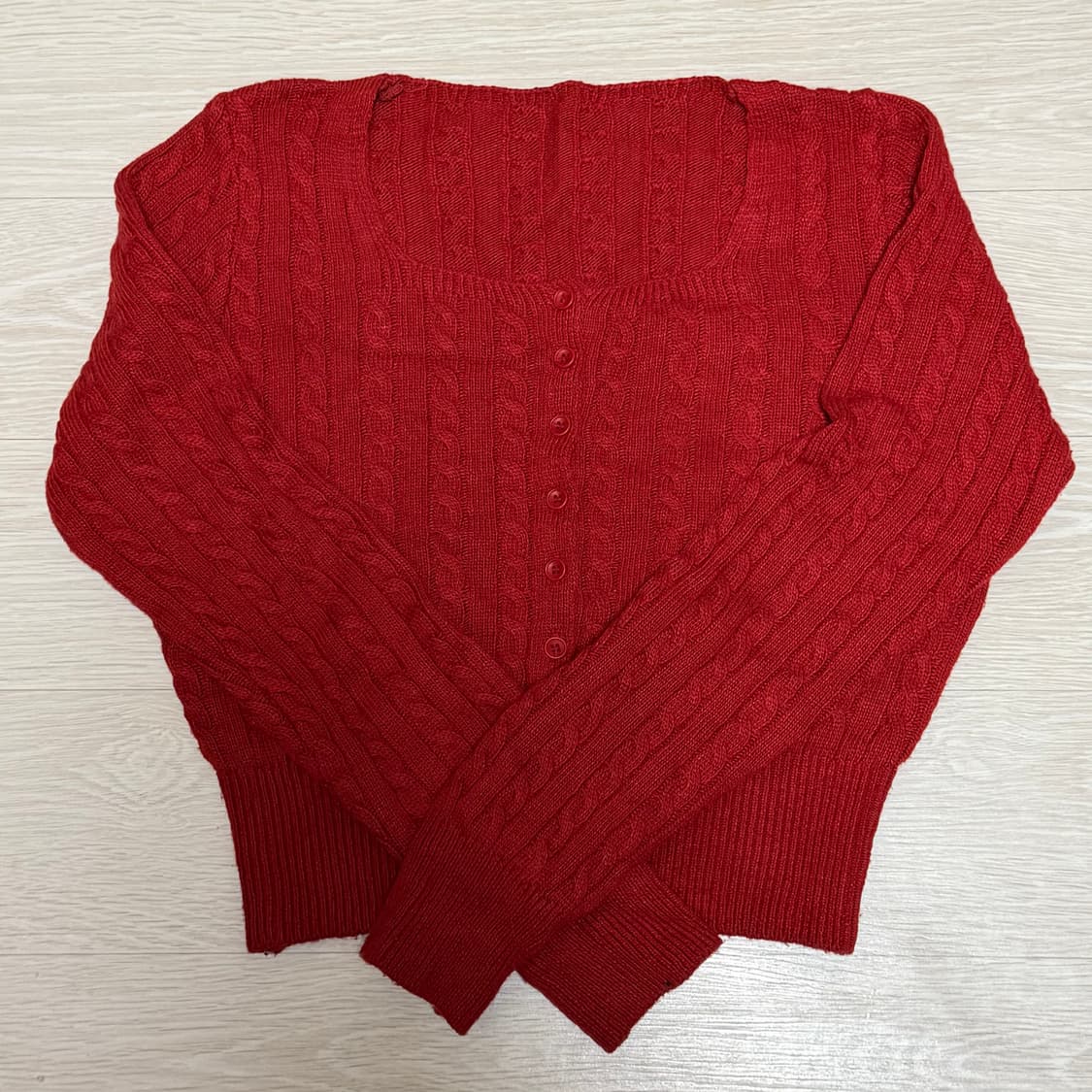 에이블리 지그재그 니트가디건 벼룩 상품이미지2