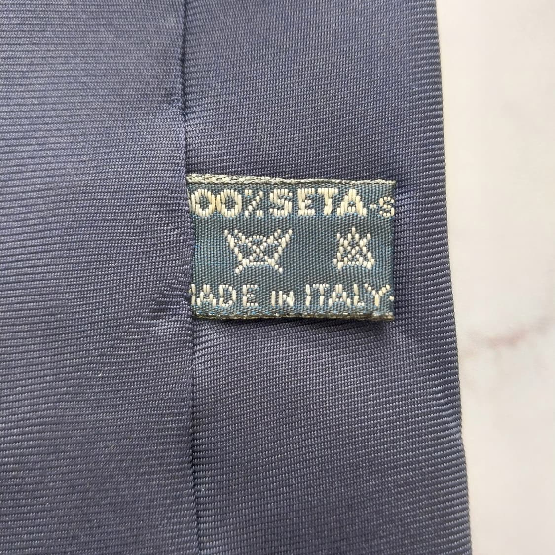 밀라숀 실크 네이비&그린 헤링본 패턴 넥타이 8.5cm A등급 K1279 상품이미지10