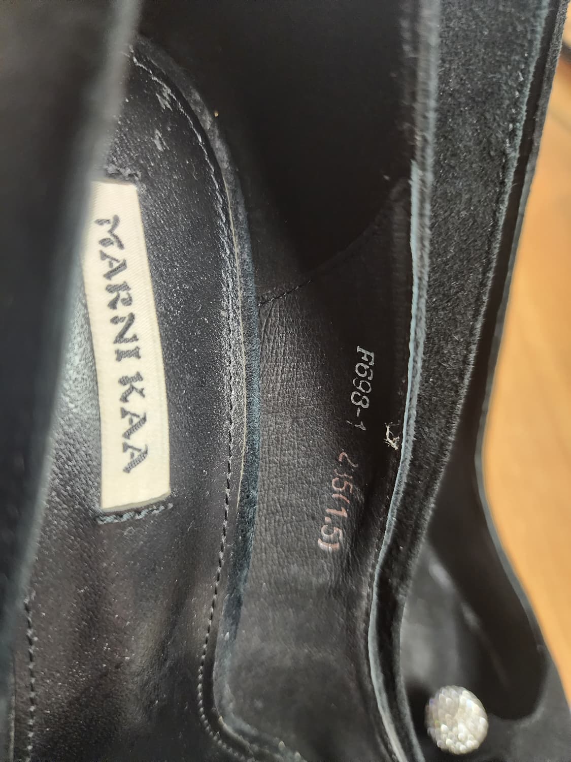 블랙 스웨이드 힐 235mm 여성구두 상품이미지5