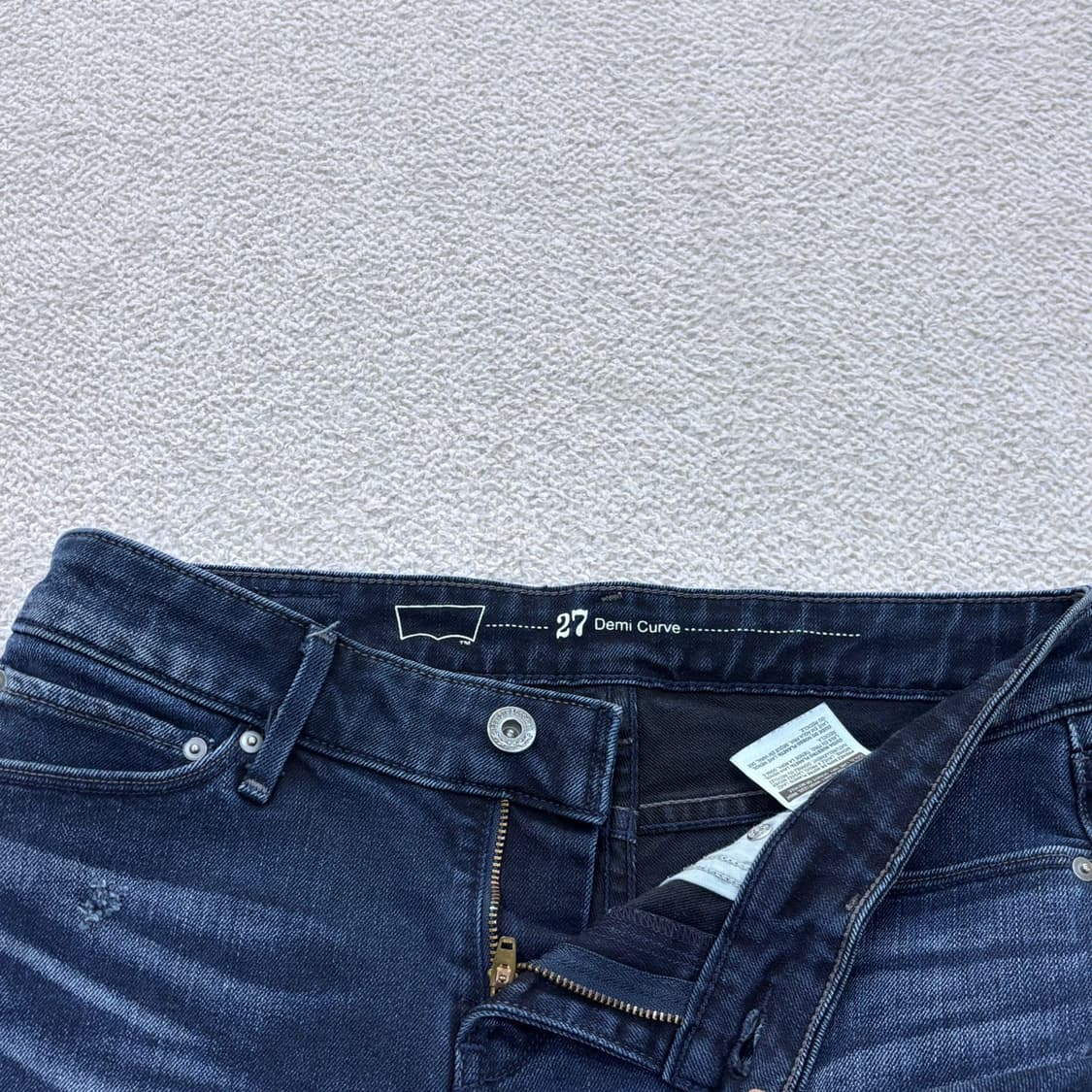 W27 리바이스 여성 데님 핫 팬츠 0406E 상품이미지5