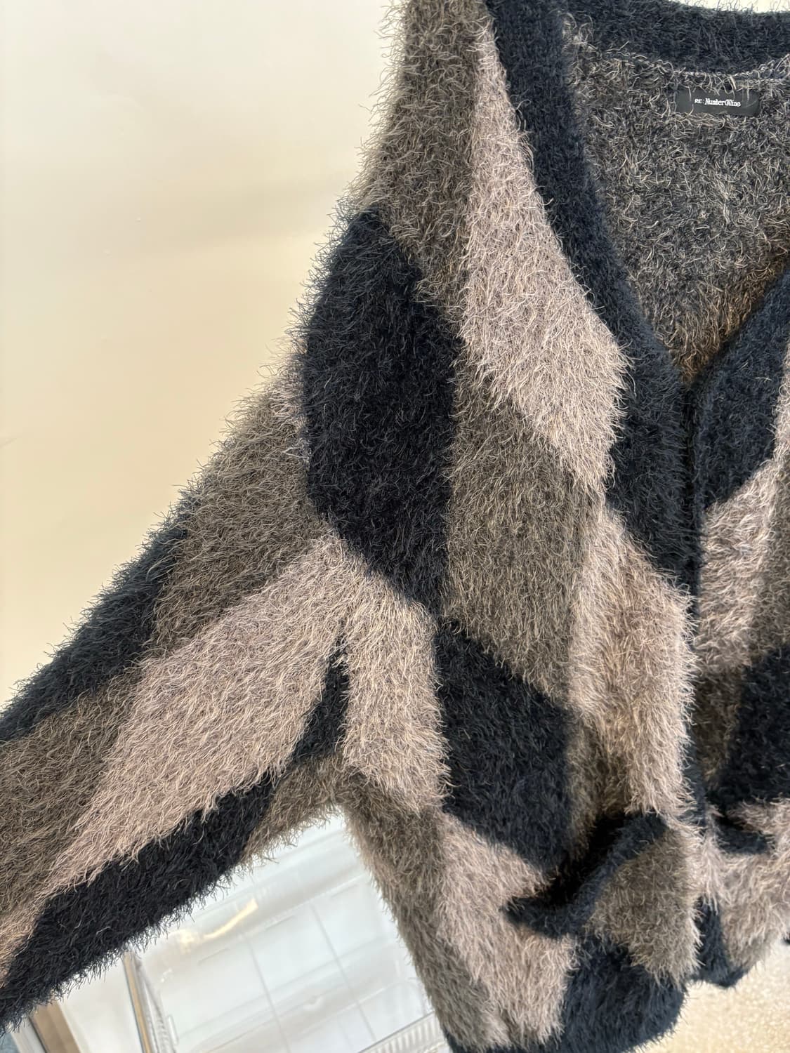 NUMBER (N)ine argyle knit cardigan 상품이미지3