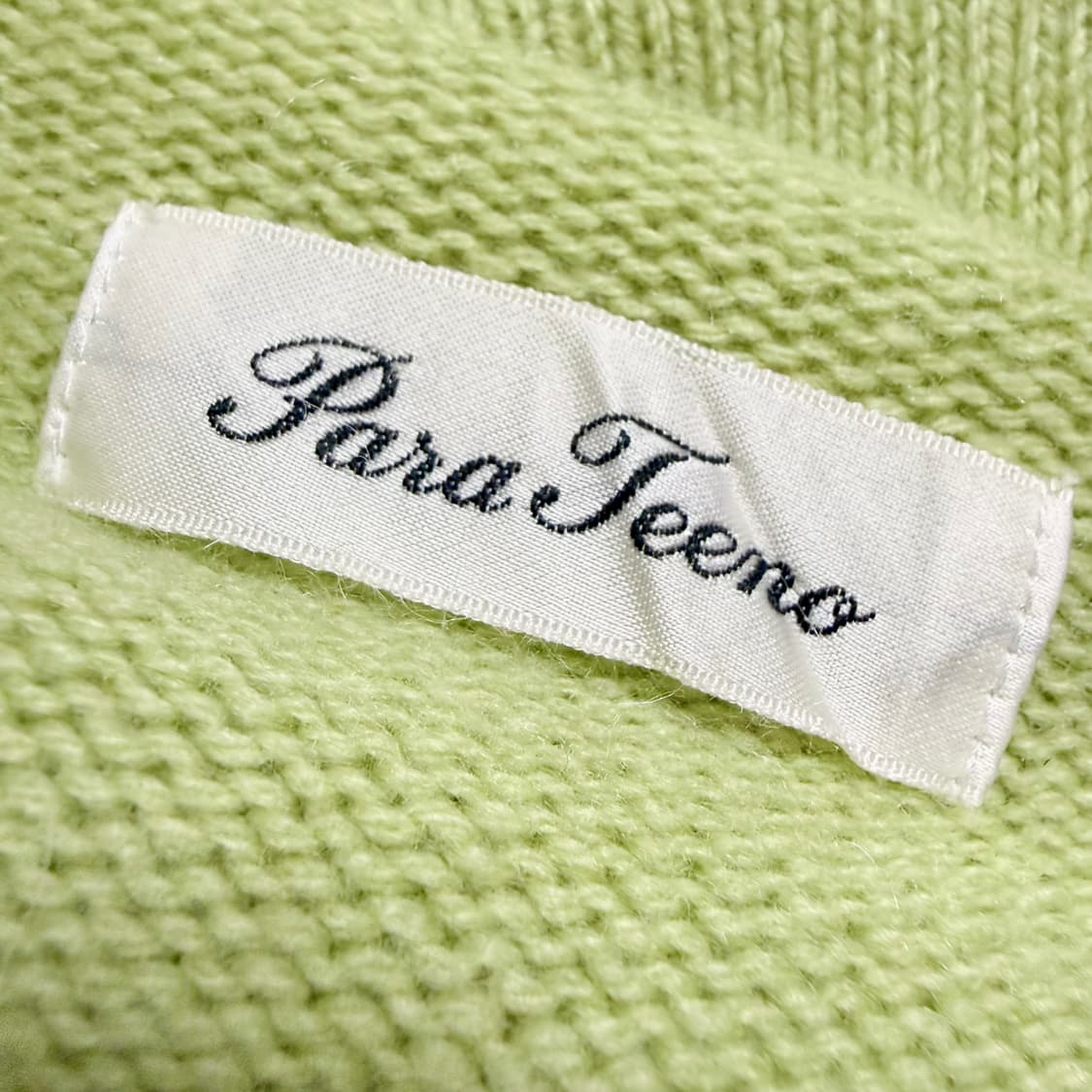 [캐시미어 100%] 파스텔 라임 꽈배기 니트 L 상품이미지7